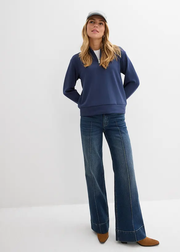 Sweatshirt av mjuk viskosmix, bonprix