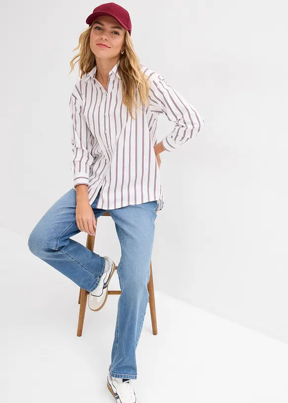 L&aring;ng skjortblus, bonprix