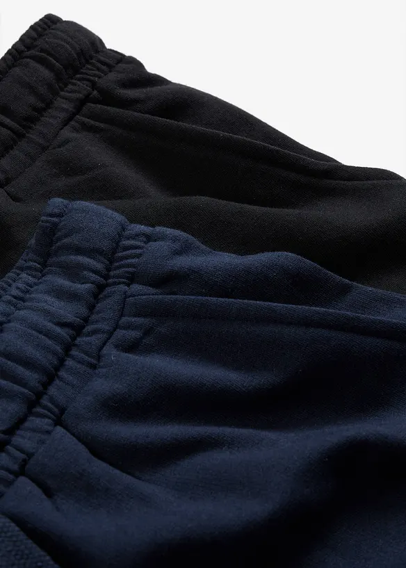 Joggingbyxa av bomullsmix (2-pack), bonprix