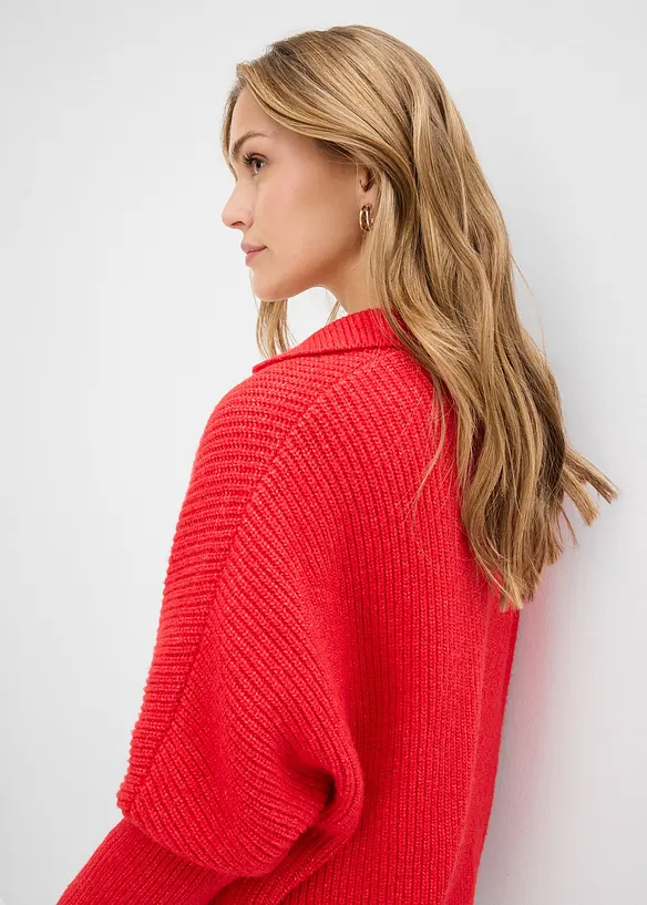 Oversizetr&ouml;ja med tenniskrage, bonprix