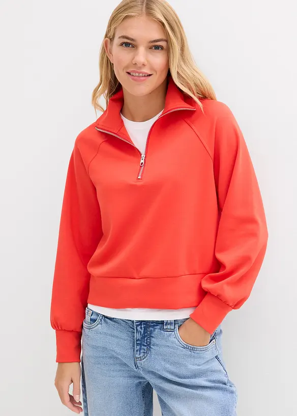 Sweatshirt av mjuk, stabil trik&aring;, bonprix