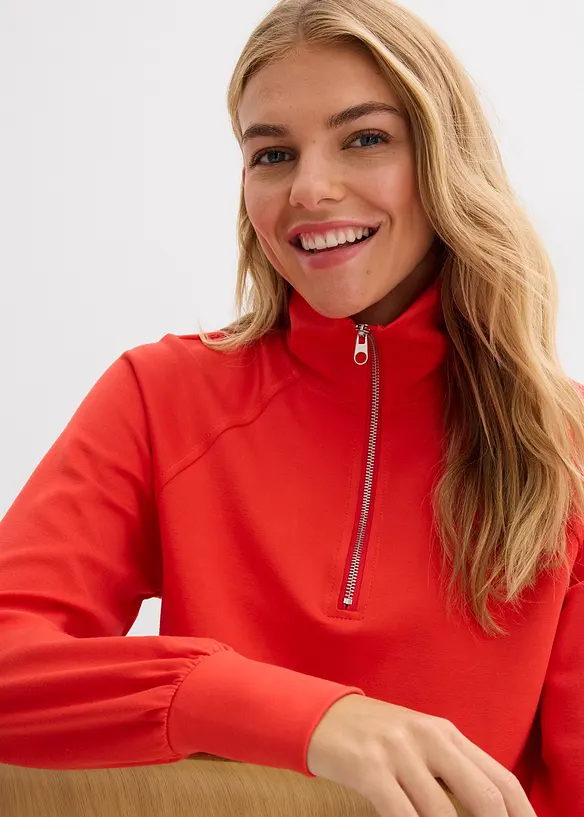 Sweatshirt av mjuk, stabil trik&aring;, bonprix