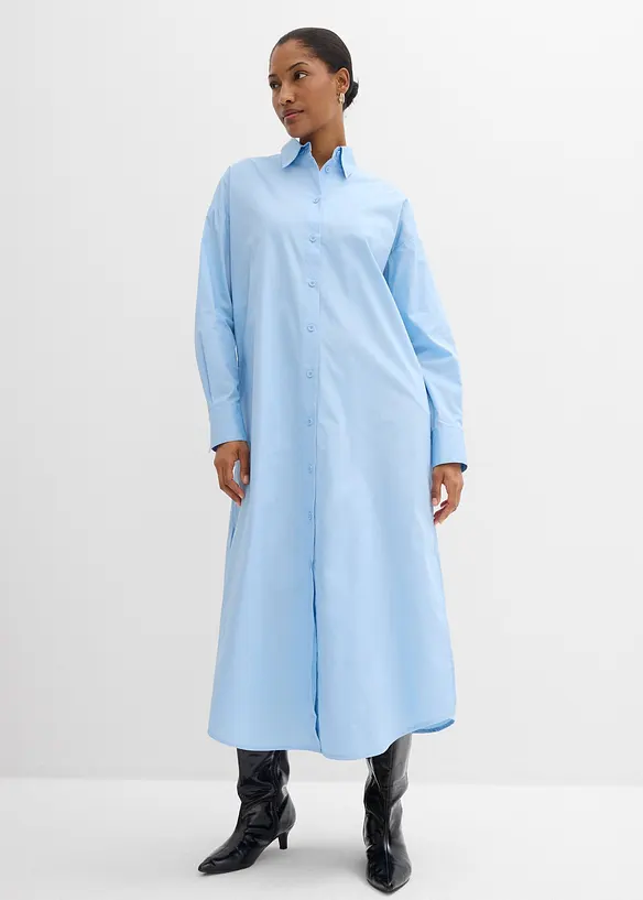 Skjortkl&auml;nning i bomull, bonprix