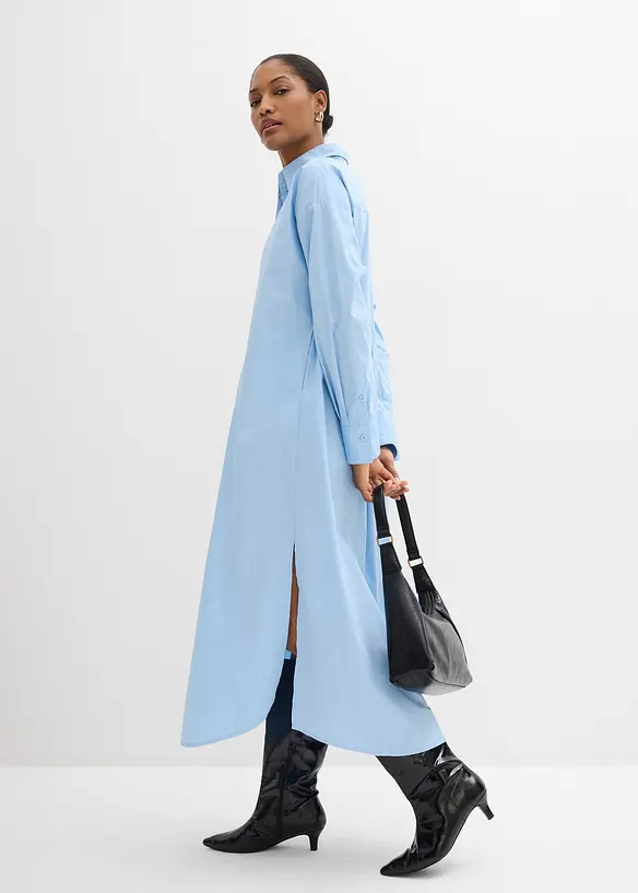 Skjortkl&auml;nning i bomull, bonprix