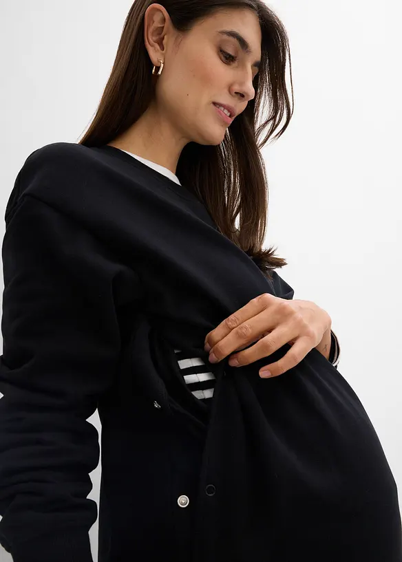 Mamma-/amningssweatshirt i ekologisk bomull, bonprix