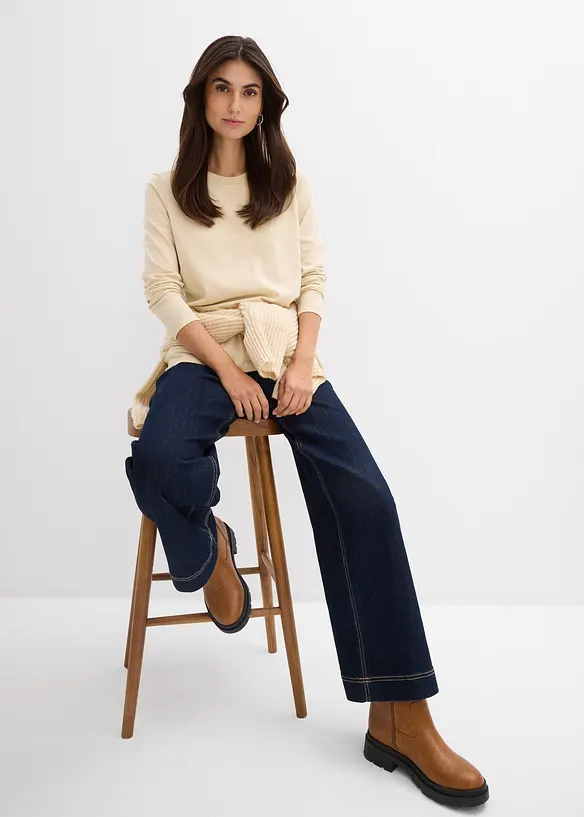 Mamma-/amningstopp i ekologisk bomull (2-pack), bonprix