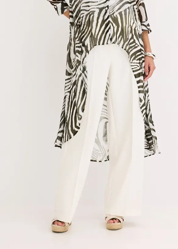 L&aring;ng blus i chiffong, bonprix