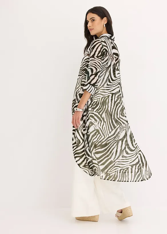 L&aring;ng blus i chiffong, bonprix