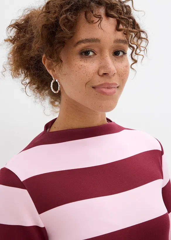 Jerseykl&auml;nning med st&aring;krage, bonprix