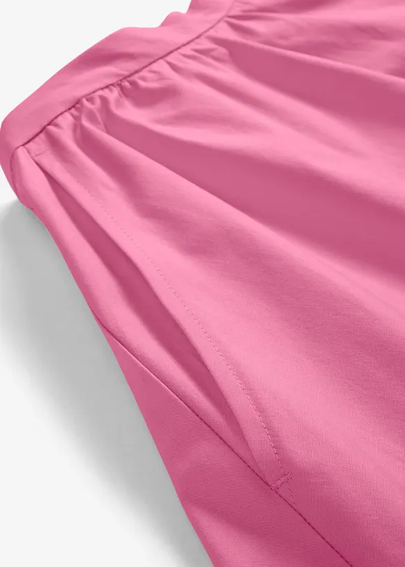 Mellanl&aring;ng kjol i stretchig bomullsmix, bonprix