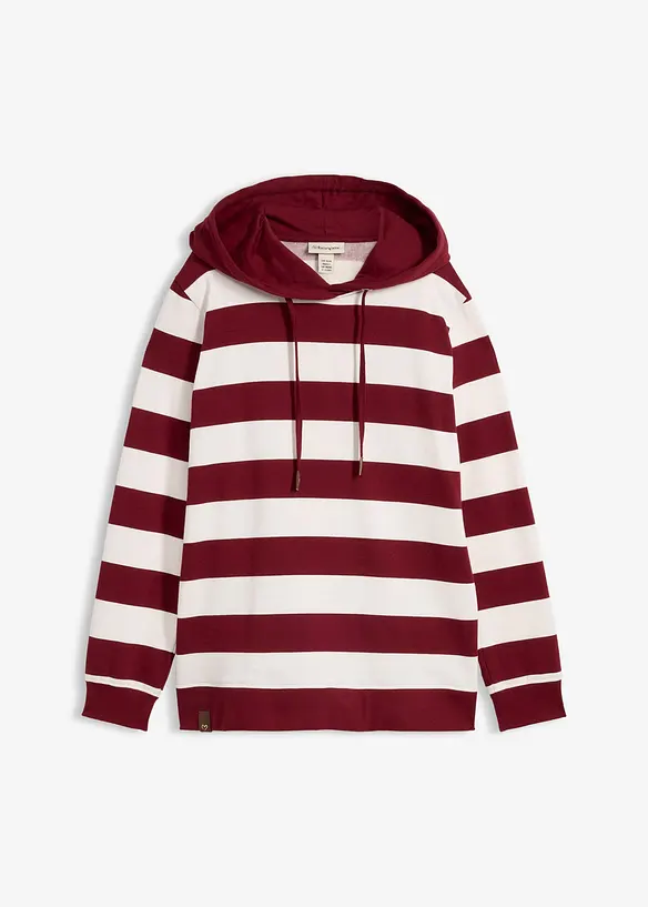 Sweatshirt med huva i bomull, bonprix