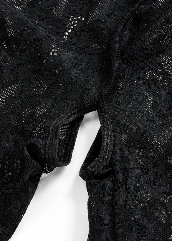 Catsuit med &ouml;ppen gren, bonprix