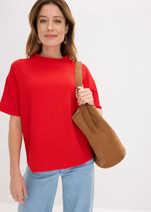 Cr&eacute;petopp med struktur, bonprix