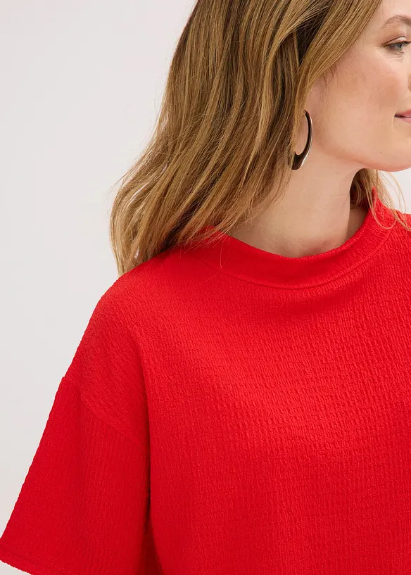 Cr&eacute;petopp med struktur, bonprix