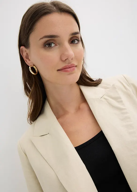 Kavaj i linneblandning, bonprix