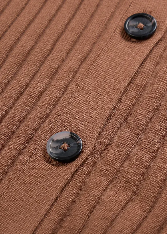 Ribbstickad v&auml;st, bonprix