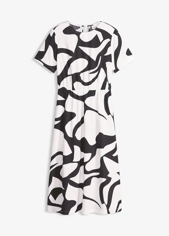 M&ouml;nstrad mellanl&aring;ng kl&auml;nning, bonprix