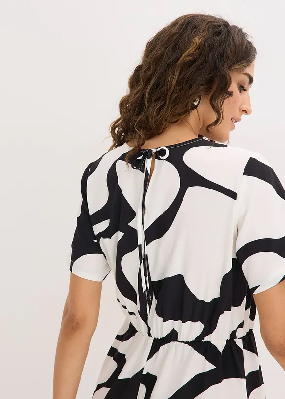 M&ouml;nstrad mellanl&aring;ng kl&auml;nning, bonprix