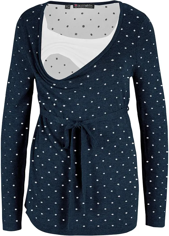 Mamma-/amningstr&ouml;ja av finstickat material, bonprix