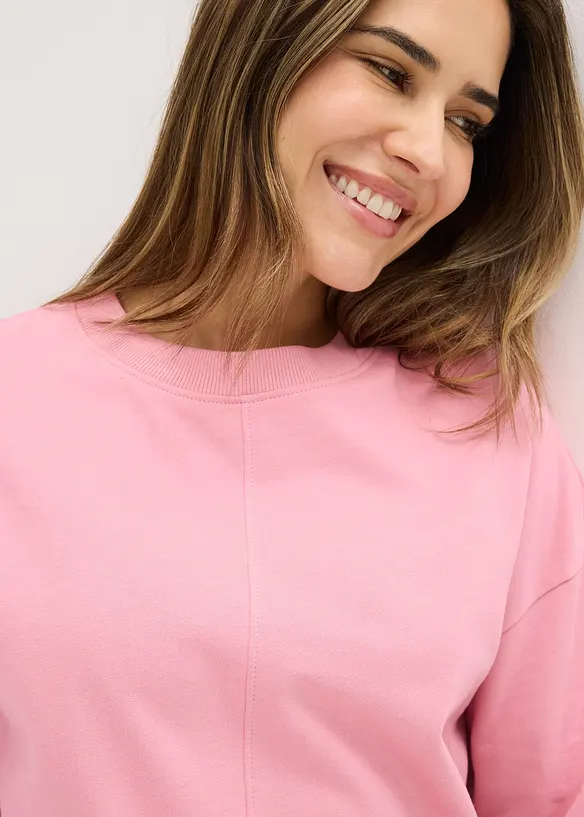 Sweatshirt och trik&aring;byxa med str&aring;veck, bonprix