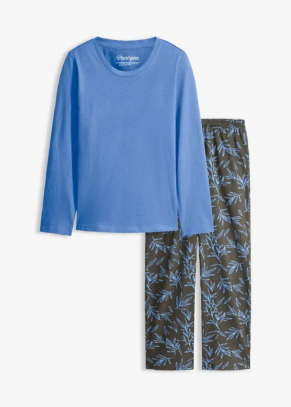 Pyjamas med 2 underdelar och &ouml;verdel (set i 3 delar), bonprix