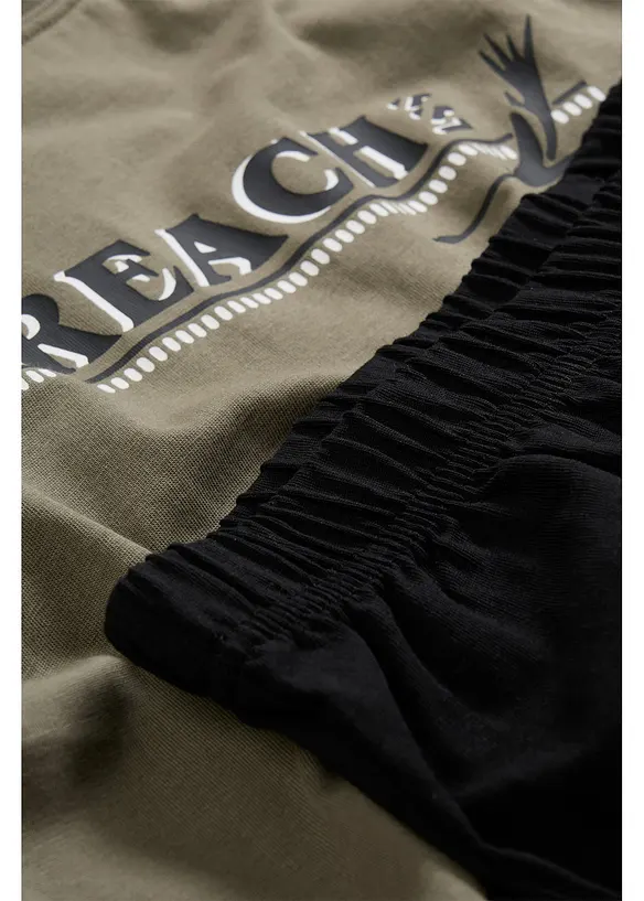 Kort pyjamas med mjuk bomull, bonprix