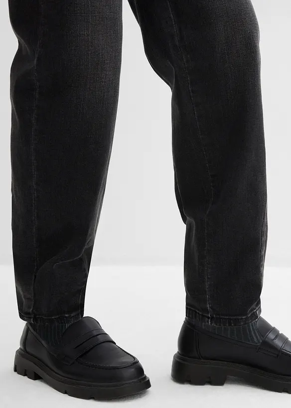 Barreljeans, High Waist, ekologisk bomull, bonprix