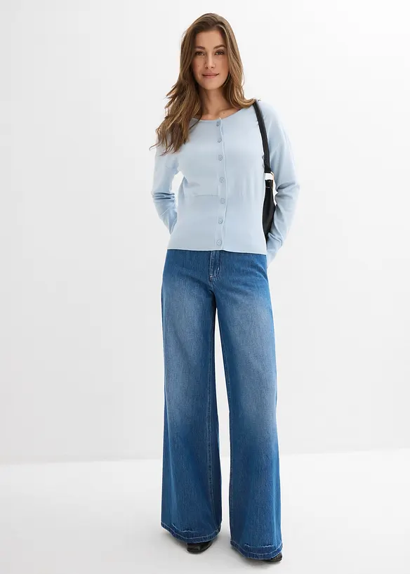 Finstickad cardigan, bonprix