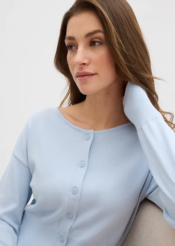 Finstickad cardigan, bonprix