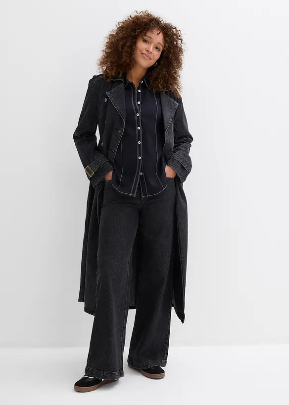 Blus av mjuk viskos, bonprix