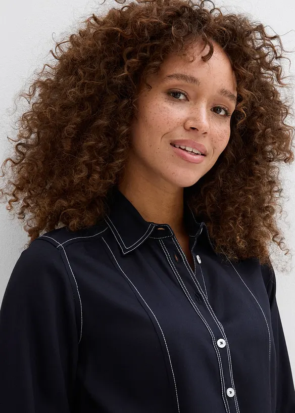 Blus av mjuk viskos, bonprix