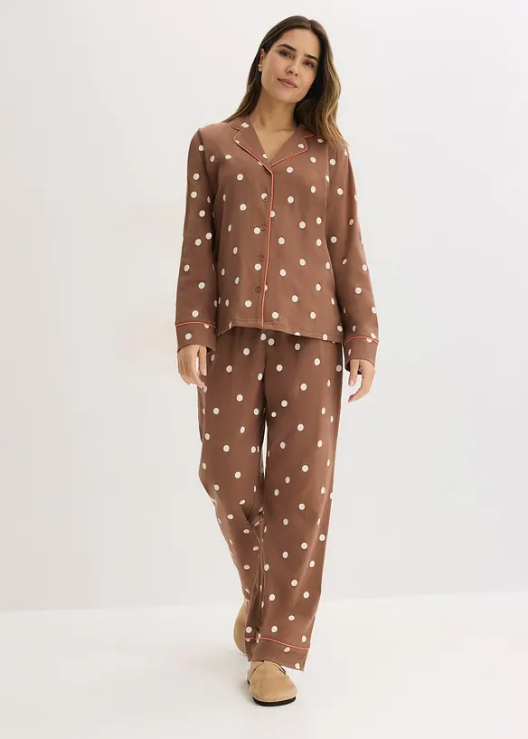 Pyjamas av mjuk bomull, bonprix