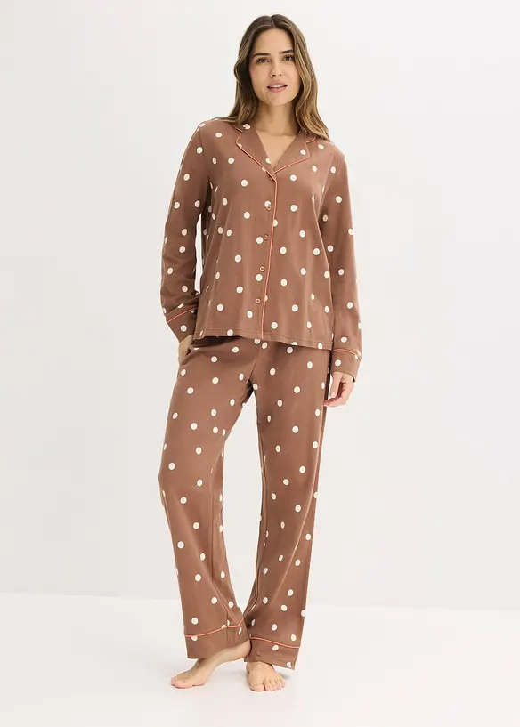 Pyjamas av mjuk bomull, bonprix