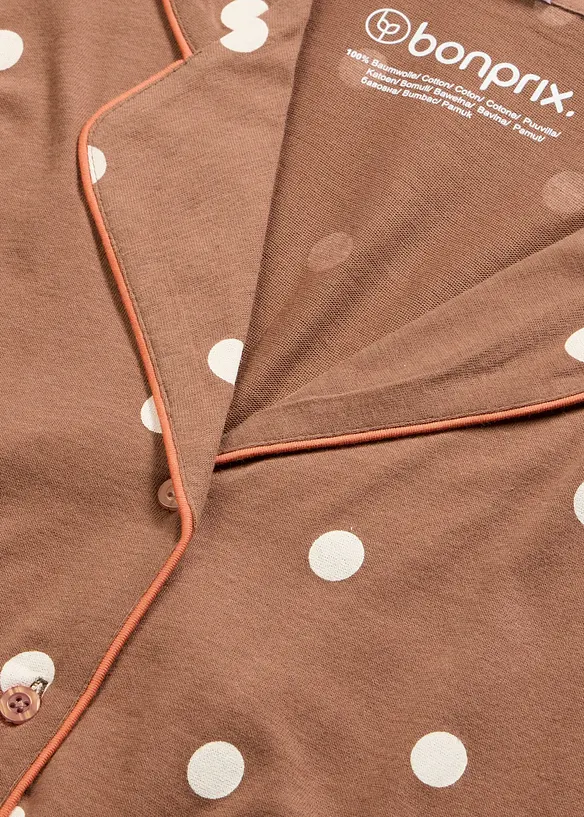 Pyjamas av mjuk bomull, bonprix