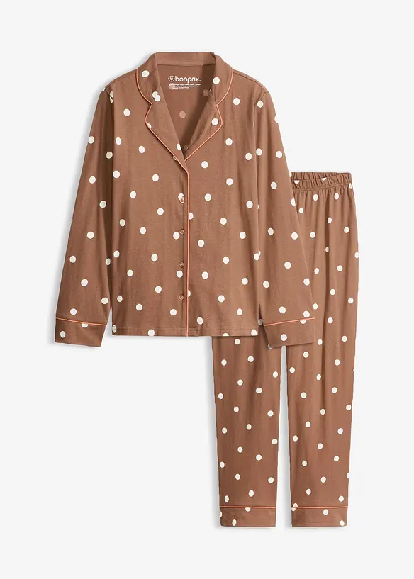Pyjamas av mjuk bomull, bonprix