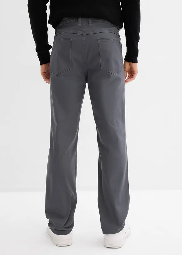 Stretchbyxa i klassisk modell med bekv&auml;m midja, Straight, bonprix