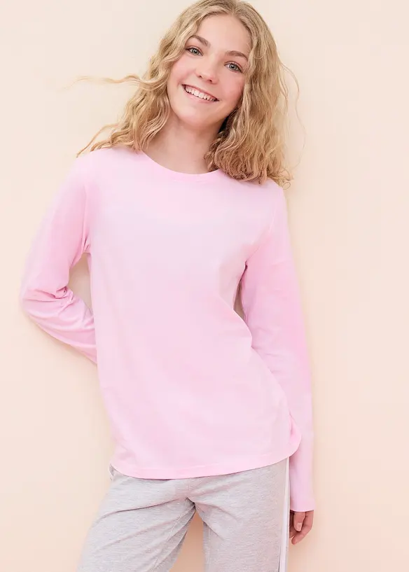 L&aring;ng&auml;rmad topp av ekologisk bomull (5-pack), bonprix