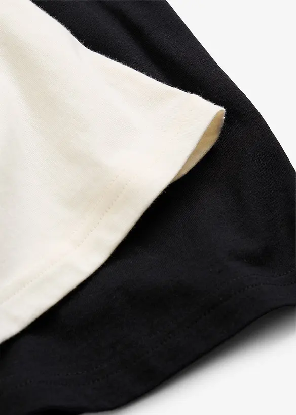 L&aring;ng&auml;rmad topp av ekologisk bomull (5-pack), bonprix