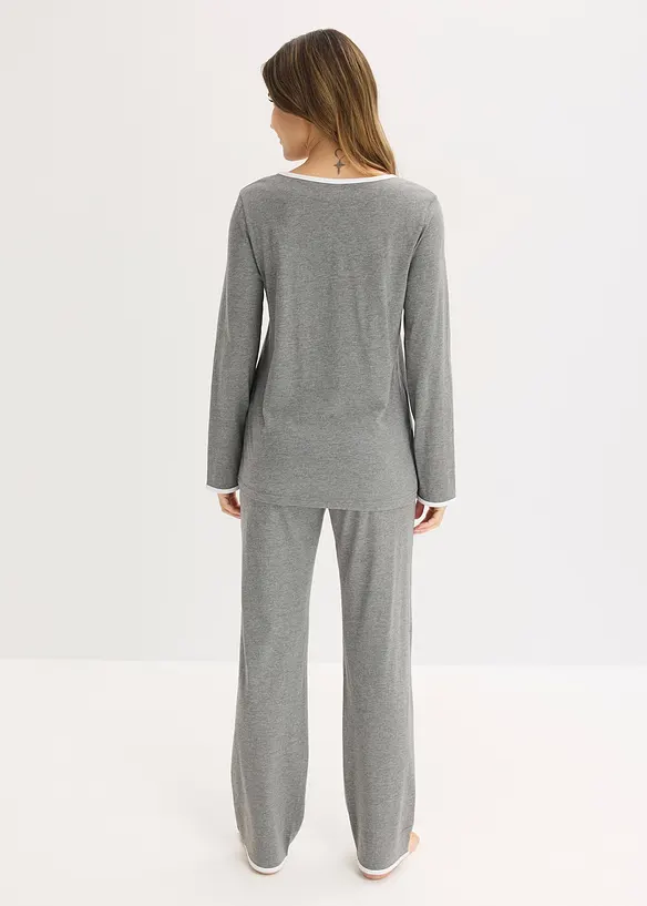 Pyjamas med mjuk bomull, bonprix