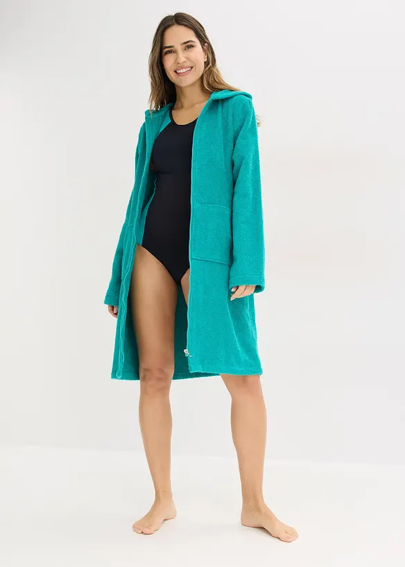 Frott&eacute;badrock av ekologisk bomull med dragkedja, bonprix