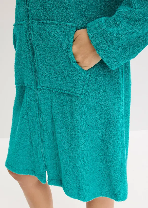 Frott&eacute;badrock av ekologisk bomull med dragkedja, bonprix