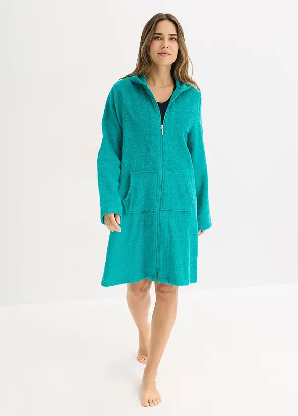 Frott&eacute;badrock av ekologisk bomull med dragkedja, bonprix