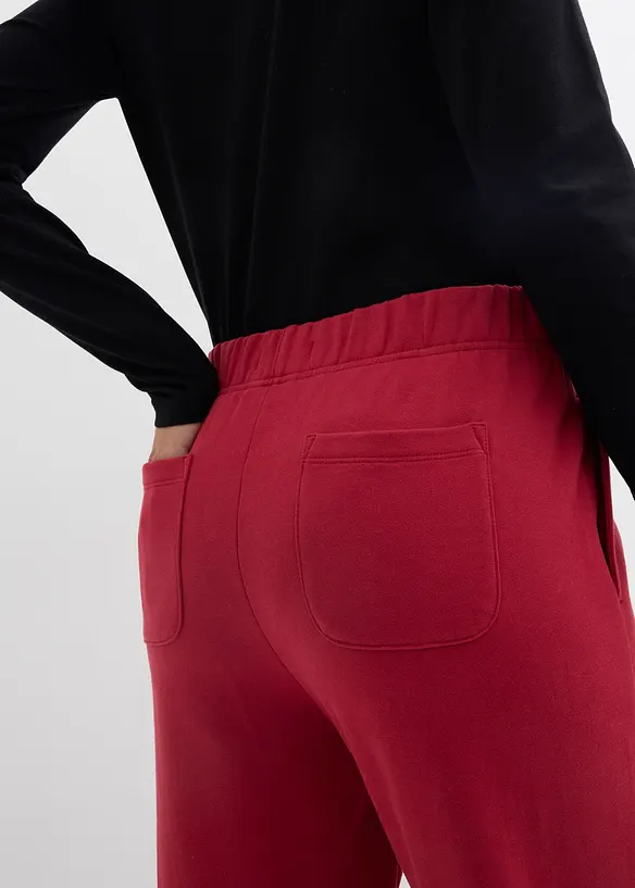 Sweatshirtbyxa av ekologisk bomull (2-pack), bonprix