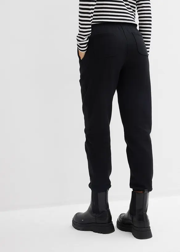 Sweatshirtbyxa av ekologisk bomull (2-pack), bonprix