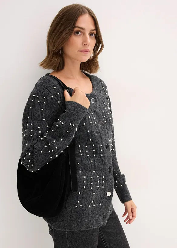 Stickad kofta, bonprix