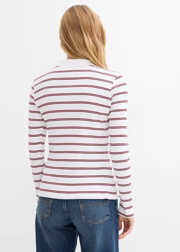 Ribbstickad pik&eacute;tr&ouml;ja, bonprix