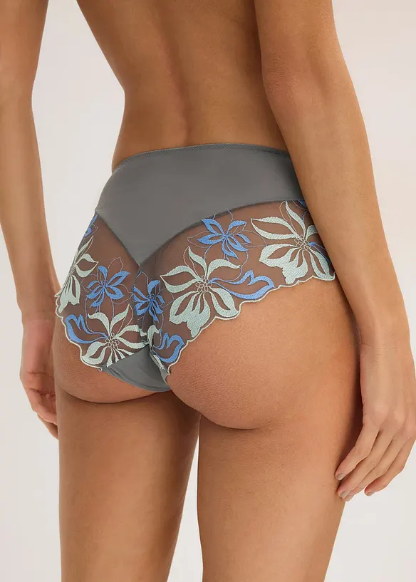 Hipstertrosa med skirt broderi, bonprix