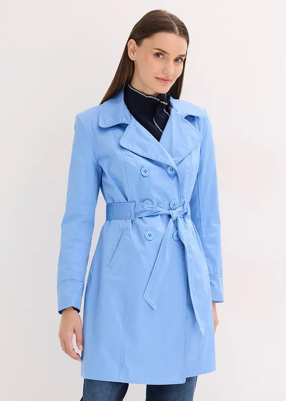 Trenchcoat av bomull, bonprix