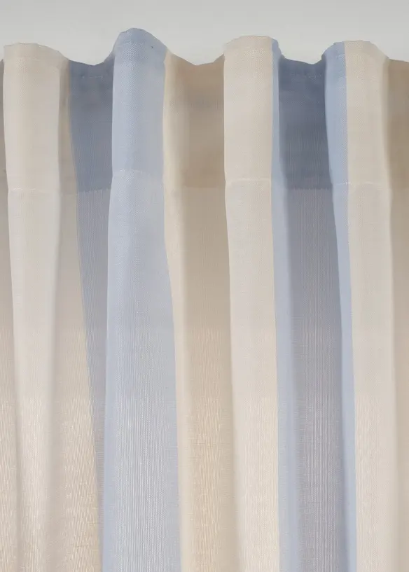 Gardinl&auml;ngd med r&auml;nder och &aring;tervunnen polyester (1-pack), bonprix