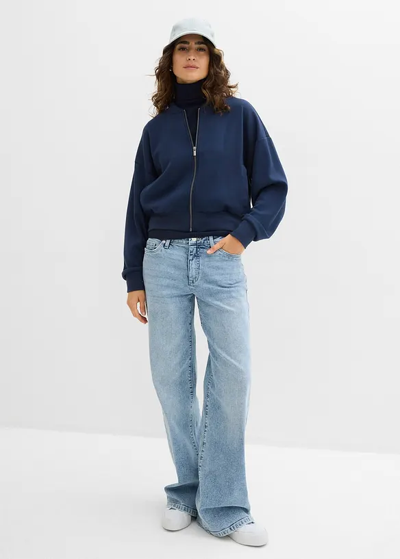 Blusjacka i trik&aring; av mjuk viskos, bonprix